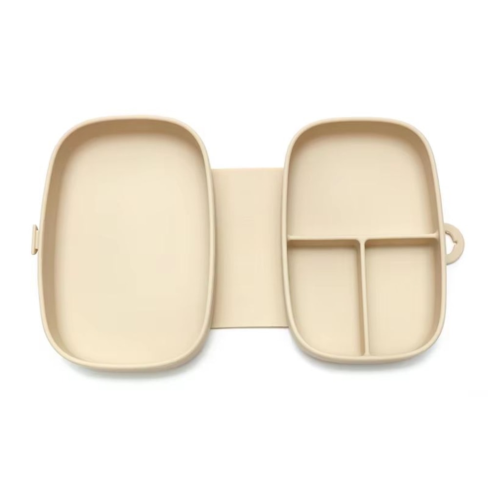 Foldable Silicone Lunch Box Leak Proof Toddler Food Container BPA Free Portable Bento With Lid 6