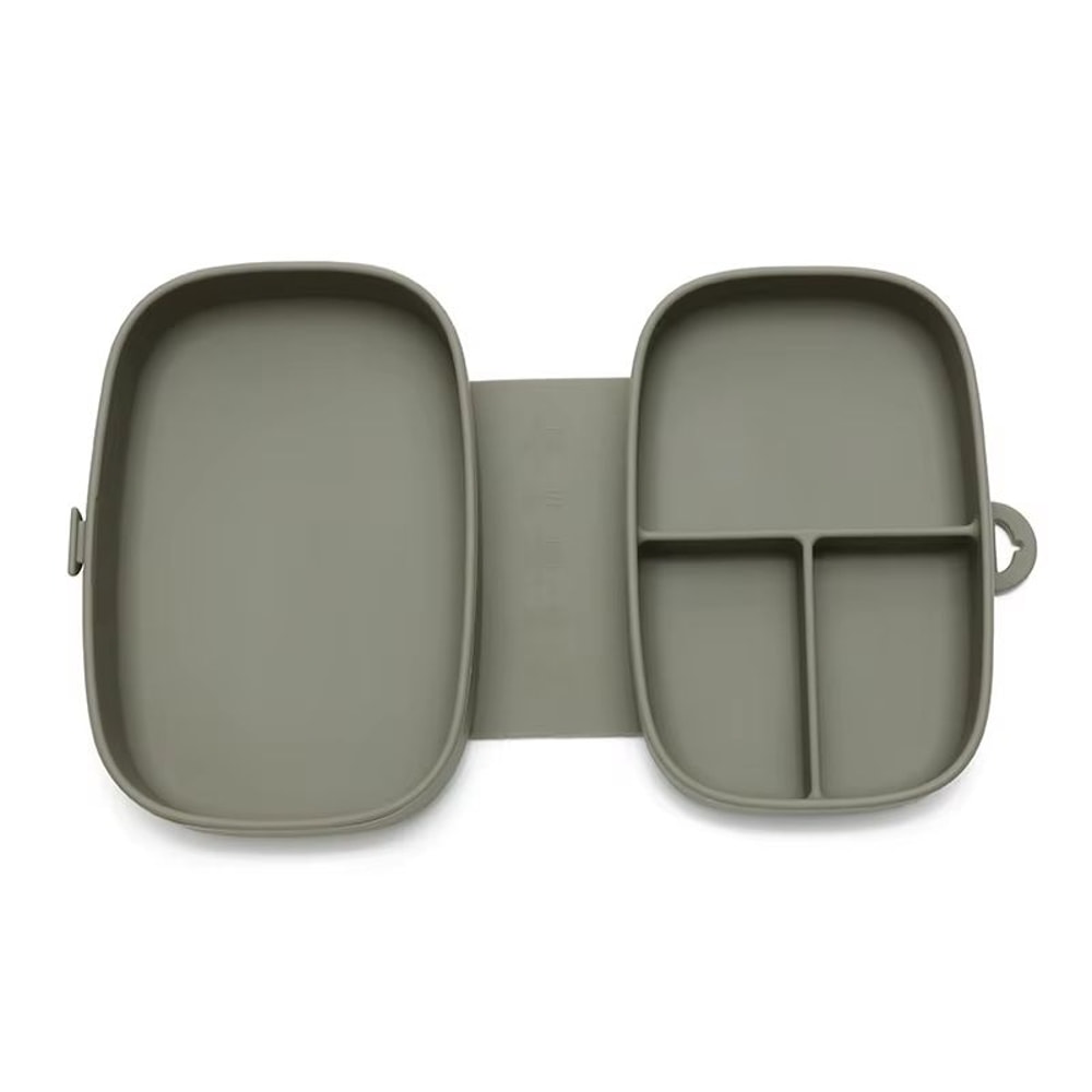 Foldable Silicone Lunch Box Leak Proof Toddler Food Container BPA Free Portable Bento With Lid 14