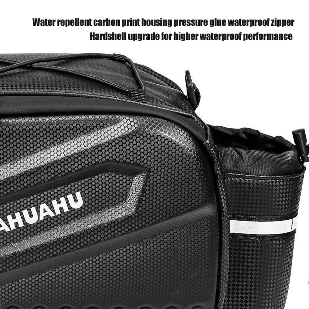 Large Capacity Waterproof Bike Rear Carrier Bag Foldable Trunk Pannier Basket Tote 5