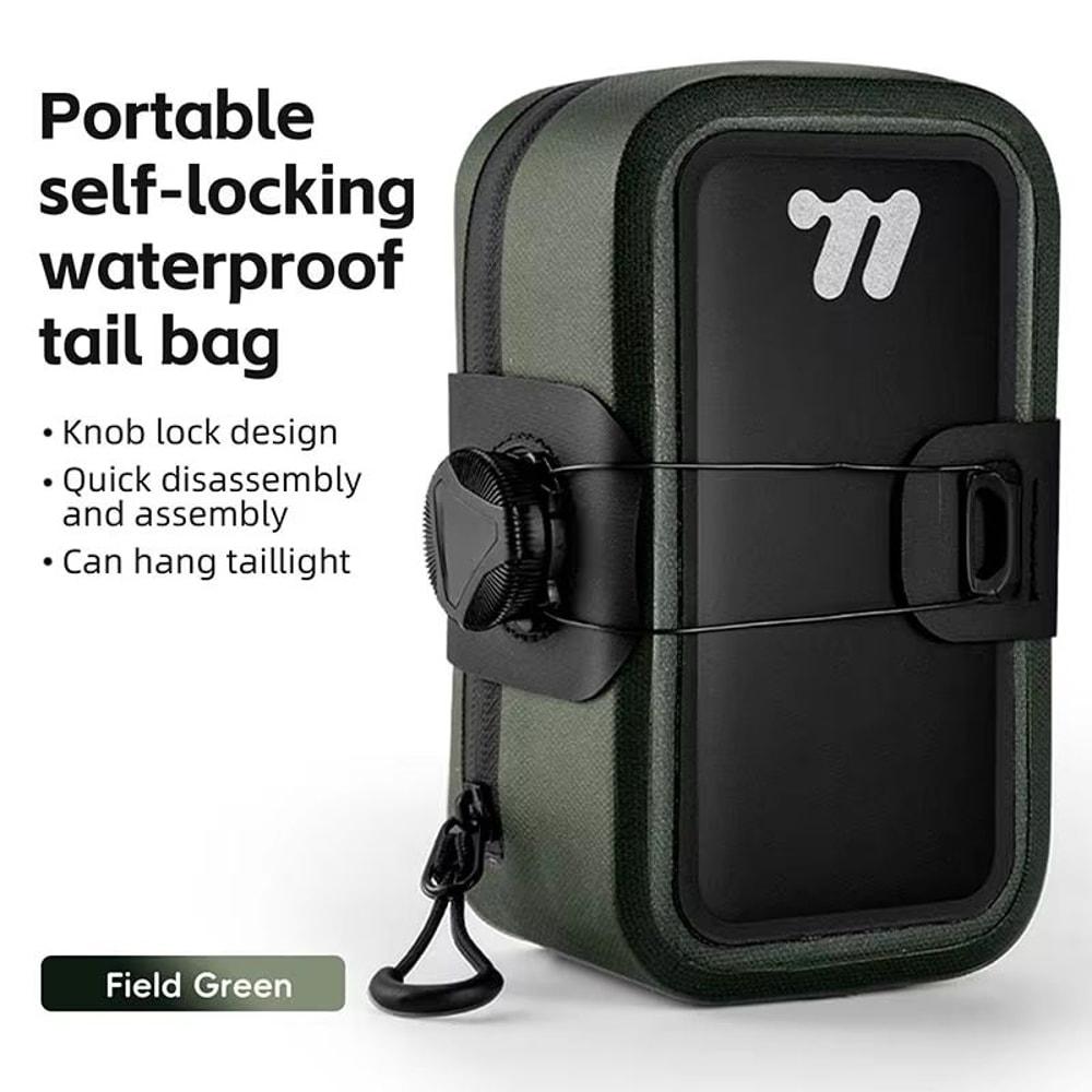 WEST BIKING 05L Waterproof Bike Saddle Bag Seamless TPU Under Seat Mini Tail Pouch 6