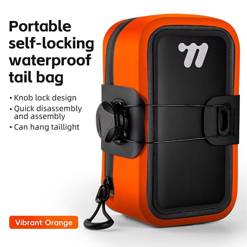 WEST BIKING 05L Waterproof Bike Saddle Bag Seamless TPU Under Seat Mini Tail Pouch 8