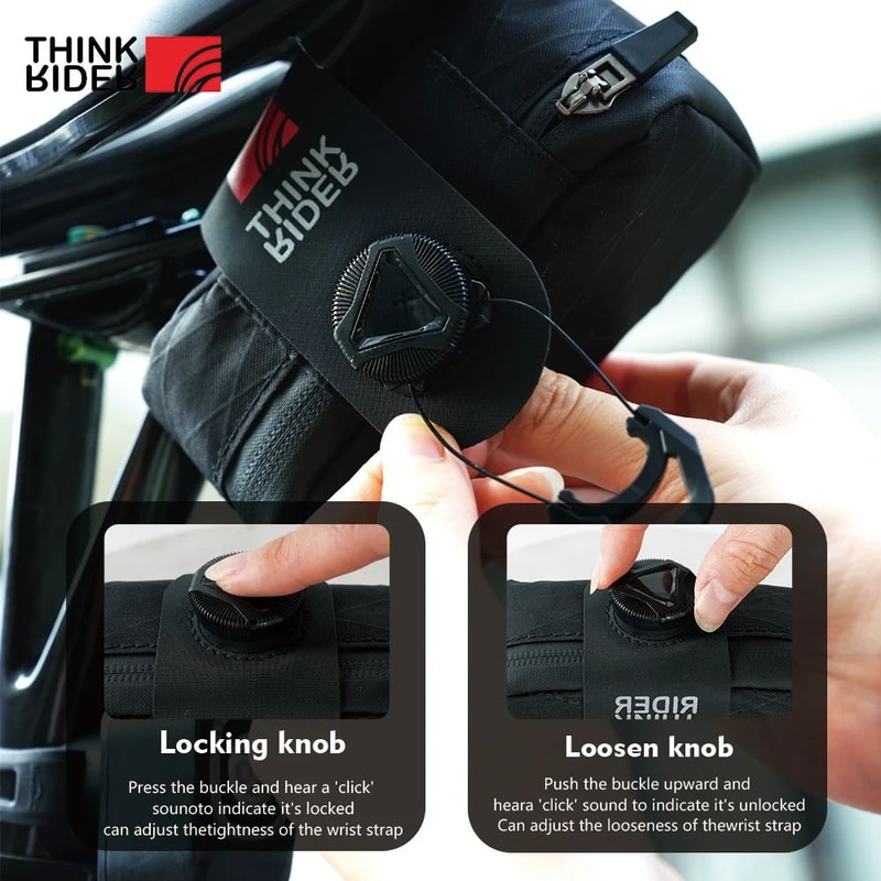 ThinkRider 04 L Bicycle Saddle Tool Bag Portable Mini Tail Bag With Reflective Strip 1