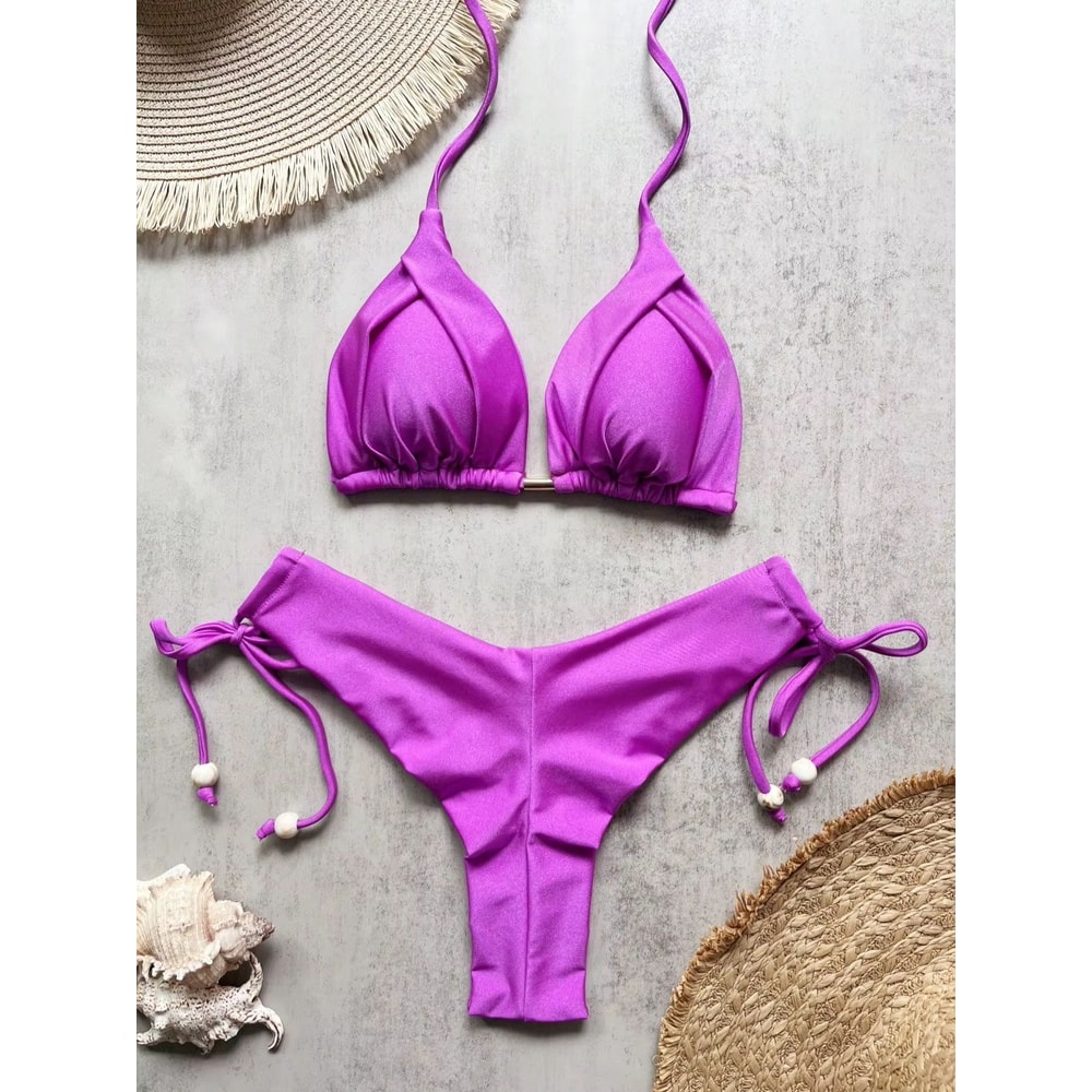 RUOTONGSEPT 13Color Triangle Bikini Set PushUp Womens Brazilian Swimwear 15