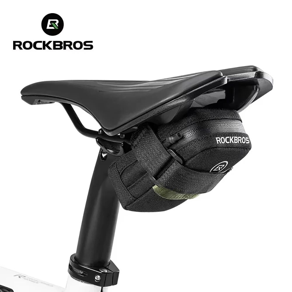 ROCKBROS Mini Bike Saddle Bag Waterproof Compact MTB And Road UnderSeat Pouch 1
