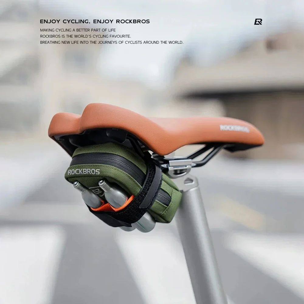 ROCKBROS Mini Bike Saddle Bag Waterproof Compact MTB And Road UnderSeat Pouch 4