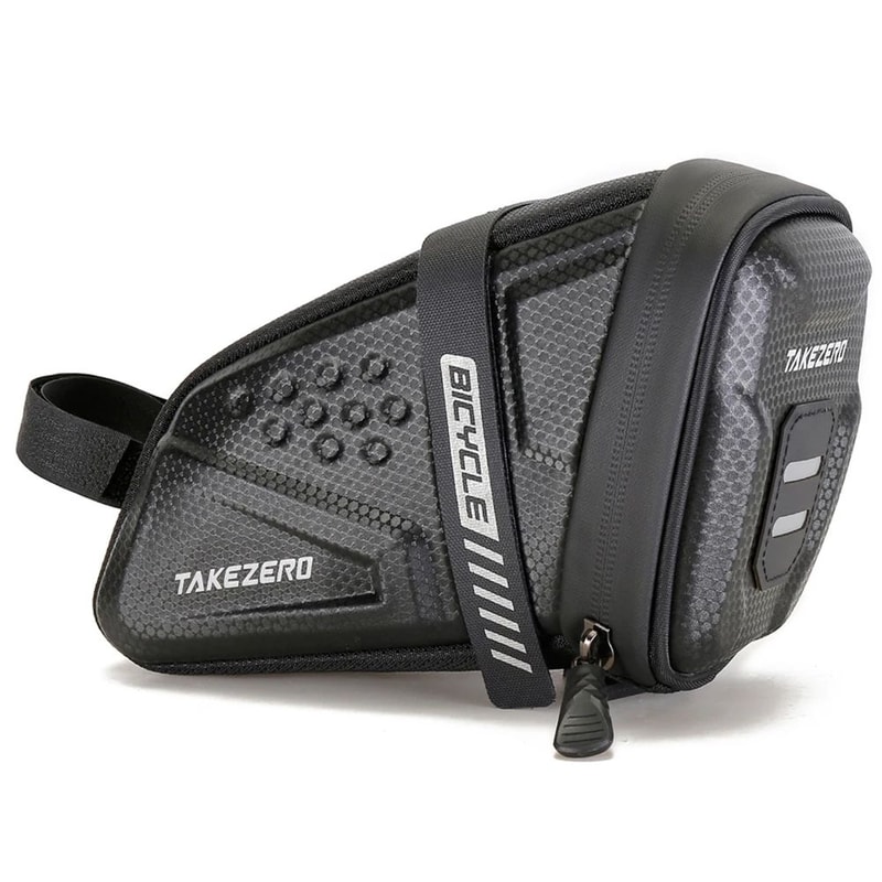 1 L Large Capacity Bicycle Saddle Bag Reflective Back Seat Pouch For Mountain And Road Bikes 3