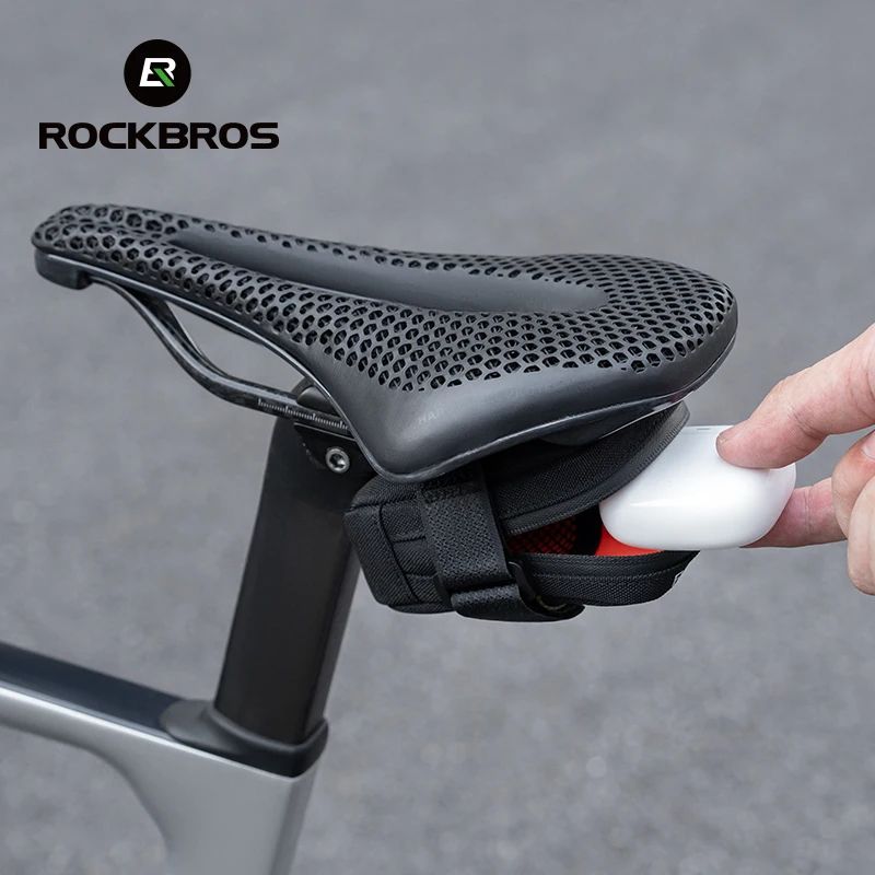 ROCKBROS 035L Mini Bike Saddle Bag Lightweight Portable Cycling Storage Pouch 4