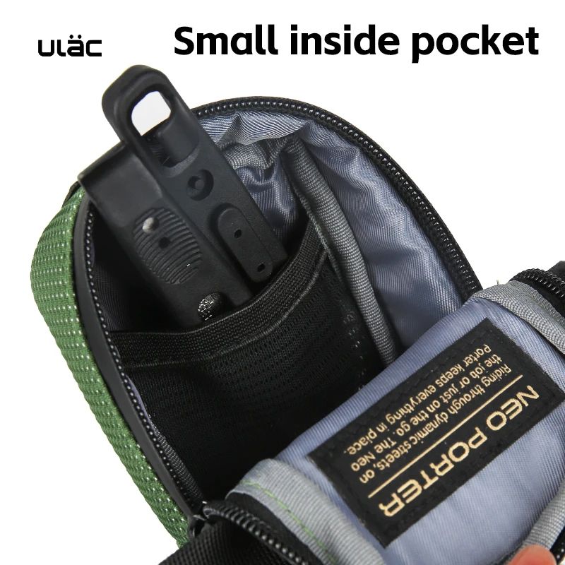 ULAC 05L Waterproof Bicycle Saddle Bag Shockproof Mini Rear Tail Pouch 2