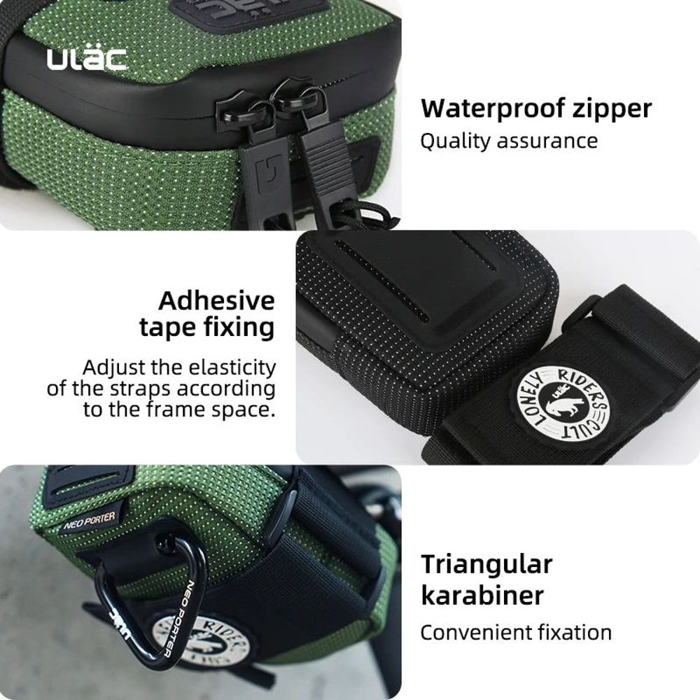 ULAC 05L Waterproof Bicycle Saddle Bag Shockproof Mini Rear Tail Pouch 3