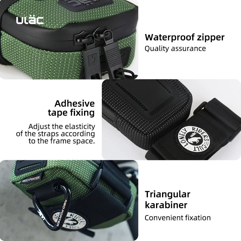 ULAC 05L Waterproof Bicycle Saddle Bag Shockproof Mini Rear Tail Pouch 3
