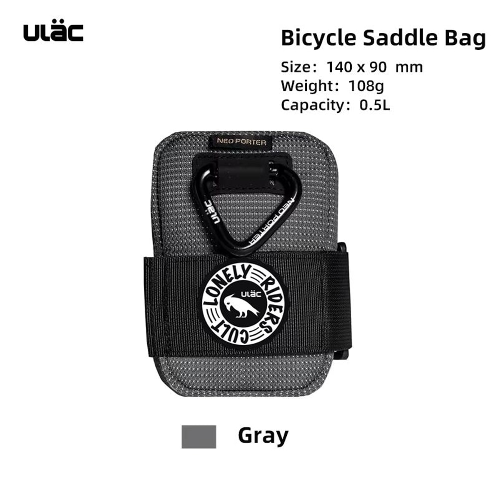 ULAC 05L Waterproof Bicycle Saddle Bag Shockproof Mini Rear Tail Pouch 8