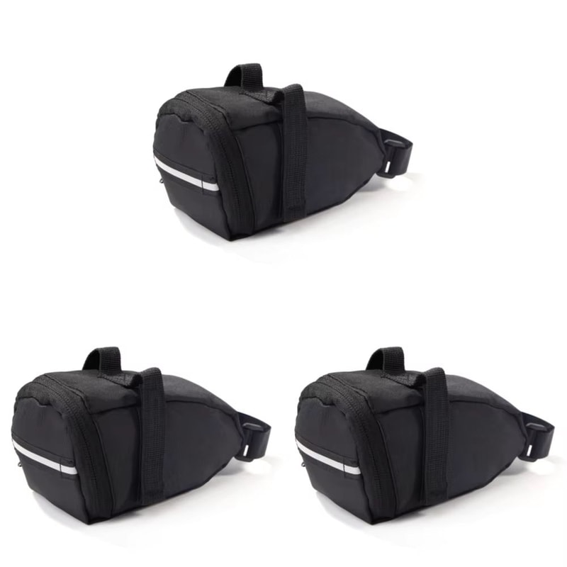 1 L 026 Gal Waterproof Bicycle Saddle Bag Reflective Rear Tool Storage Pouch 10