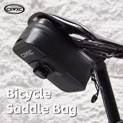 cxwxc waterproof tpu bike saddle bag 0.6l with boa lock system