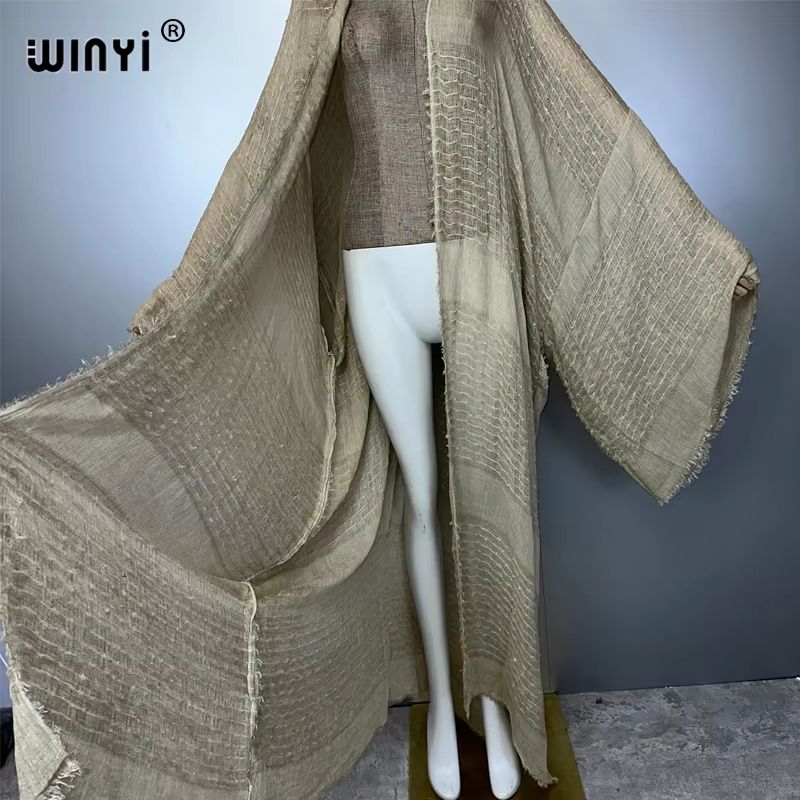 Boho Soft Cardigan Beach Kimono Maxi Cover Up For Women 3