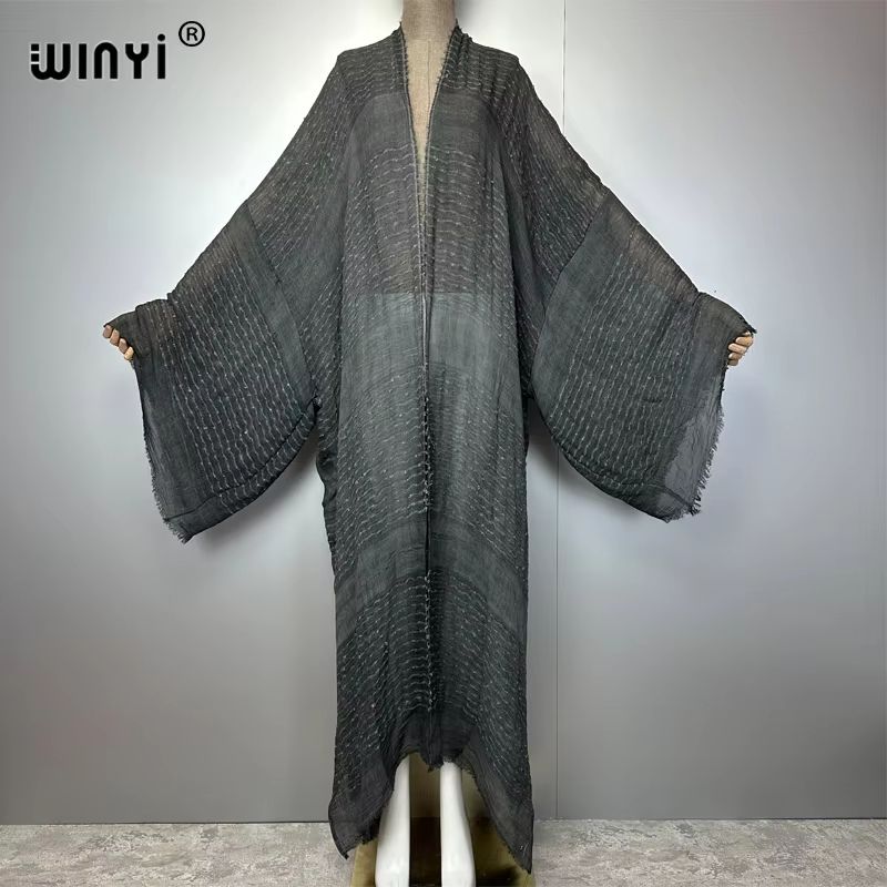 Boho Soft Cardigan Beach Kimono Maxi Cover Up For Women 4