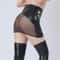 Elastic PU Mesh Hip Wrapping Mini Skirt For Women 1