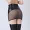 Elastic PU Mesh Hip Wrapping Mini Skirt For Women 3