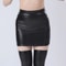 Elastic PU Mesh Hip Wrapping Mini Skirt For Women 6
