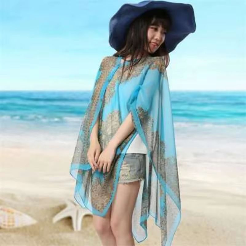 Lightweight Beach Shawl Scarf CoverUp Cardigan For Women 1