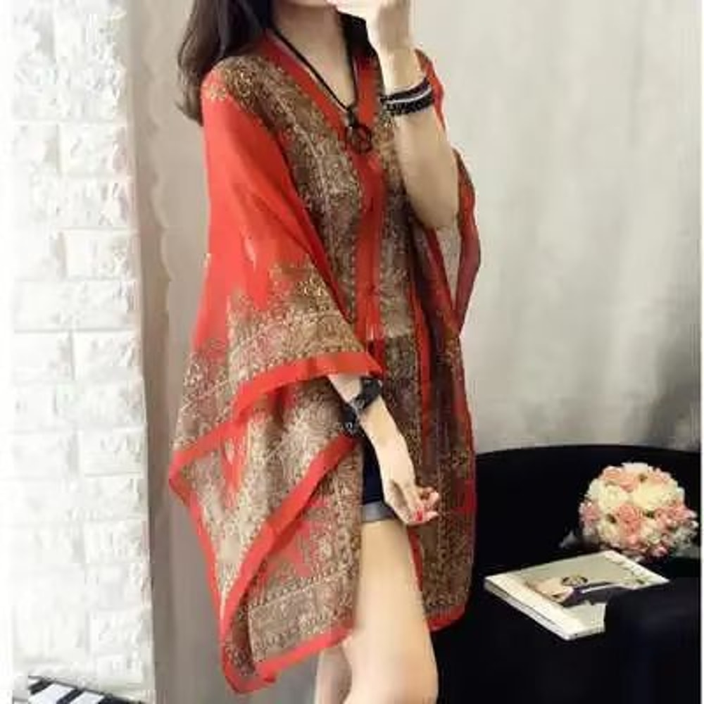 Lightweight Beach Shawl Scarf CoverUp Cardigan For Women 11