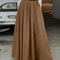 High Waist Pleated Maxi Skirt For Women 3