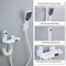 Grey Wall Mounted Digital Display Shower System Full Set 16