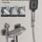 Grey Wall Mounted Digital Display Shower System Full Set 8