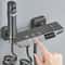Gun Grey Digital Display Shower System With Piano Key Mixer 0