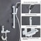 Gun Grey Digital Display Shower System With Piano Key Mixer 15
