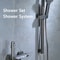 Gun Grey Digital Display Shower System With Piano Key Mixer 4