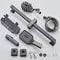 Gun Grey Digital Display Shower System With Piano Key Mixer 5