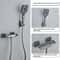 Gun Grey Digital Display Shower System With Piano Key Mixer 6