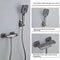 Gun Grey Digital Display Shower System With Piano Key Mixer 6