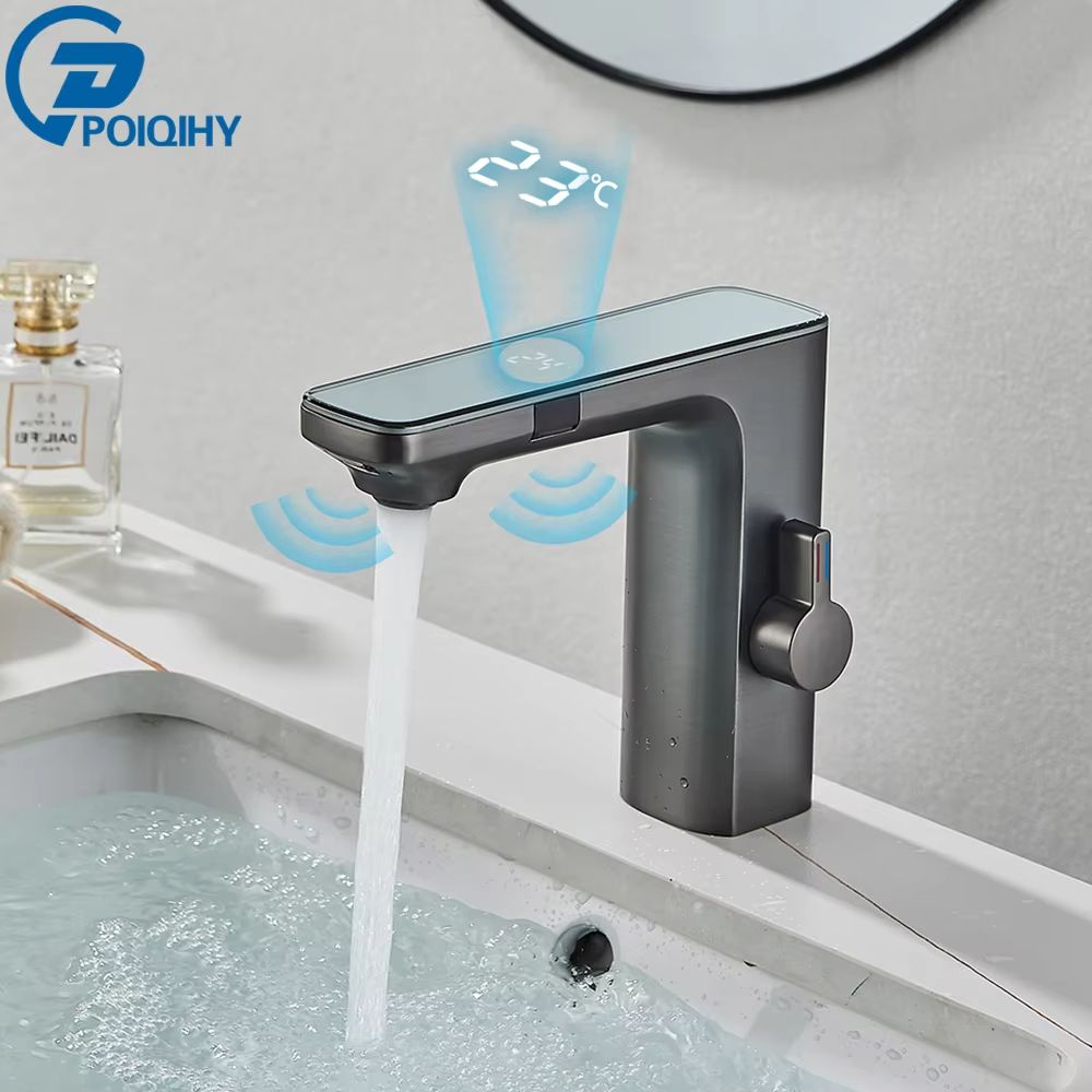 Smart Sensor Touchless Basin Faucet With Digital Temperature Display 6