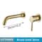 Brushed Gold Black Concealed Wall Mounted Basin Faucet Mixer 12