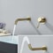 Brushed Gold Black Concealed Wall Mounted Basin Faucet Mixer 2