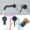 Brushed Gold Black Concealed Wall Mounted Basin Faucet Mixer 4