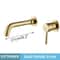 Brushed Gold Black Concealed Wall Mounted Basin Faucet Mixer 19