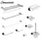 Stainless Steel Bathroom Hardware Set With Toilet Paper Holder And Accessories 1