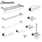 Stainless Steel Bathroom Hardware Set With Toilet Paper Holder And Accessories 1