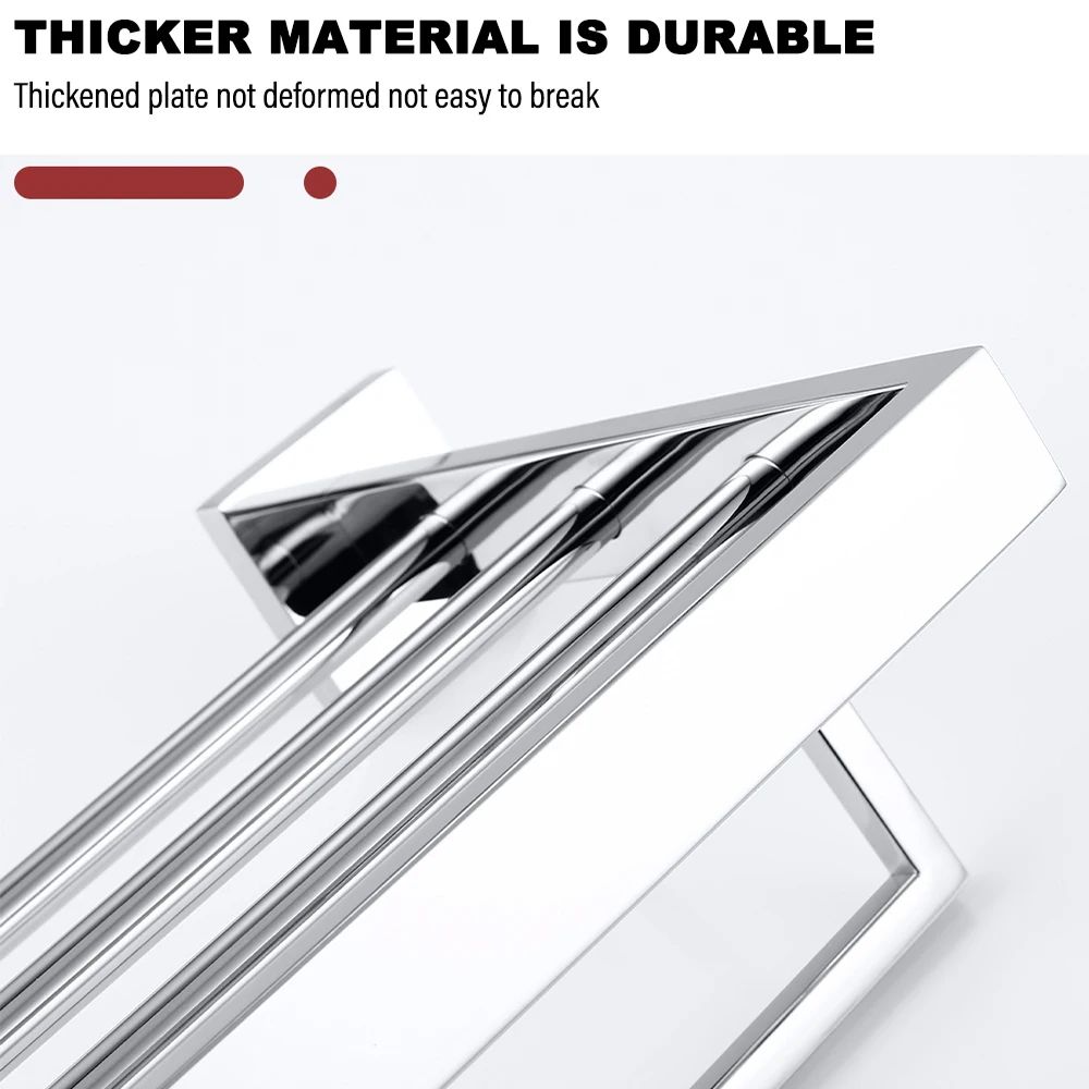 Stainless Steel Bathroom Hardware Set With Toilet Paper Holder And Accessories 2