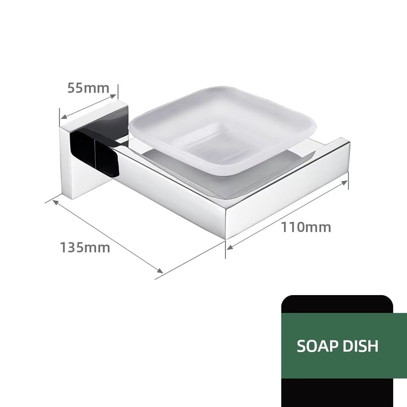 Stainless Steel Bathroom Hardware Set With Toilet Paper Holder And Accessories 18