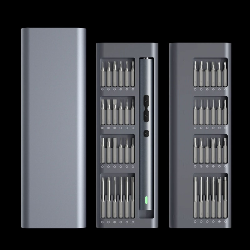 Rechargeable 62in1 Electric Precision Screwdriver Set With Magnetic Bits 0