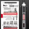 Rechargeable Precision Electric Screwdriver Mini Drill Set 9