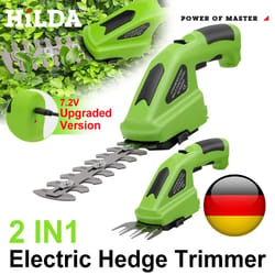 hilda 2-in-1 cordless handheld hedge and grass trimmer