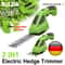 HILDA 2in1 Cordless Handheld Hedge And Grass Trimmer 0