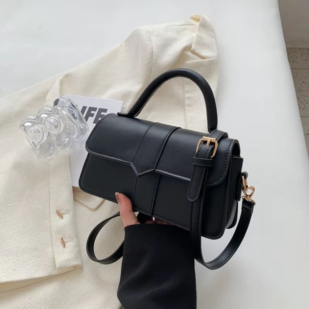 PU Leather Vintage Square Shoulder Bag For Women 7