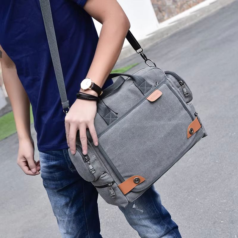 Canvas Crossbody Messenger Bag For Men 5