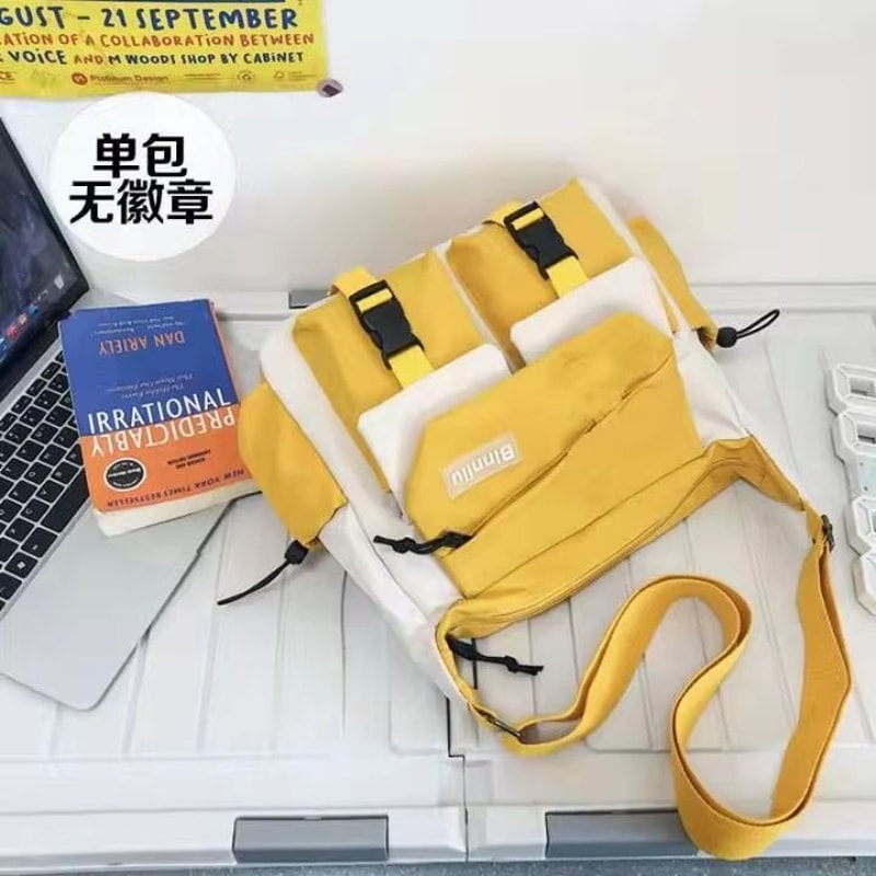 Waterproof Nylon Messenger Bag Crossbody Satchel For Women Men 8