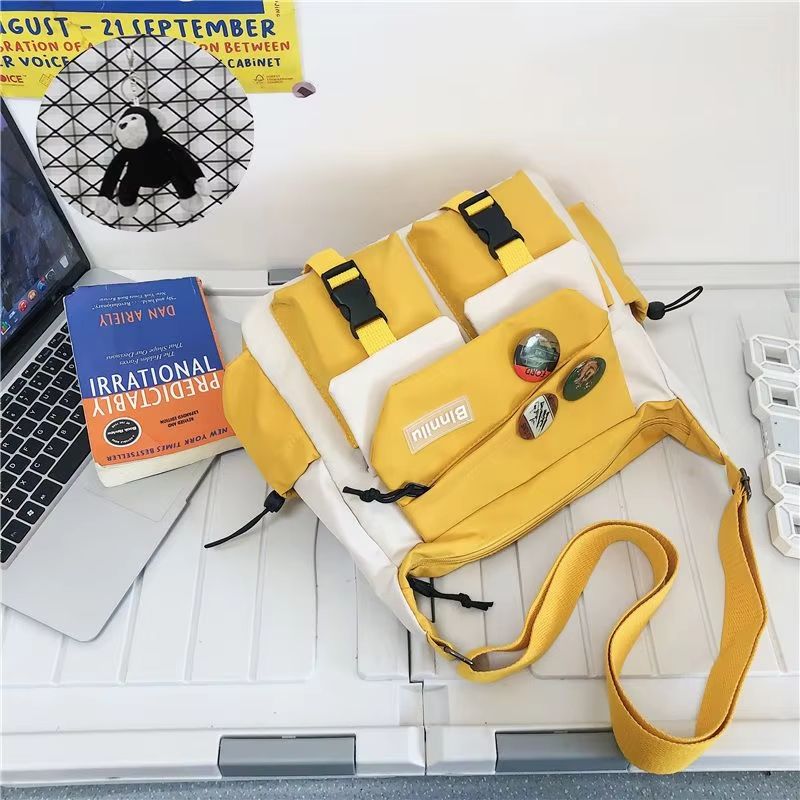 Waterproof Nylon Messenger Bag Crossbody Satchel For Women Men 16